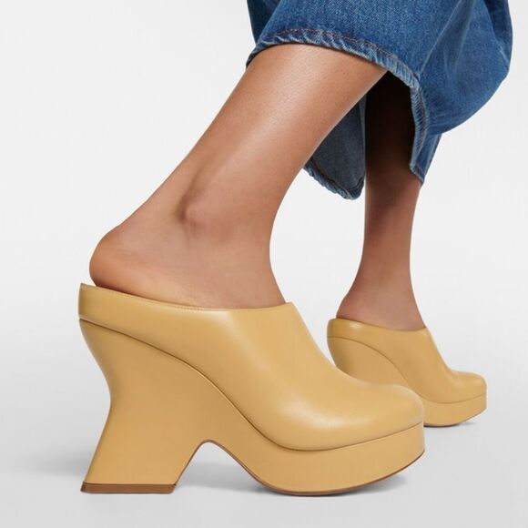 Loewe Terra 100 leather platform clogs size 37 - Picture 4 of 16